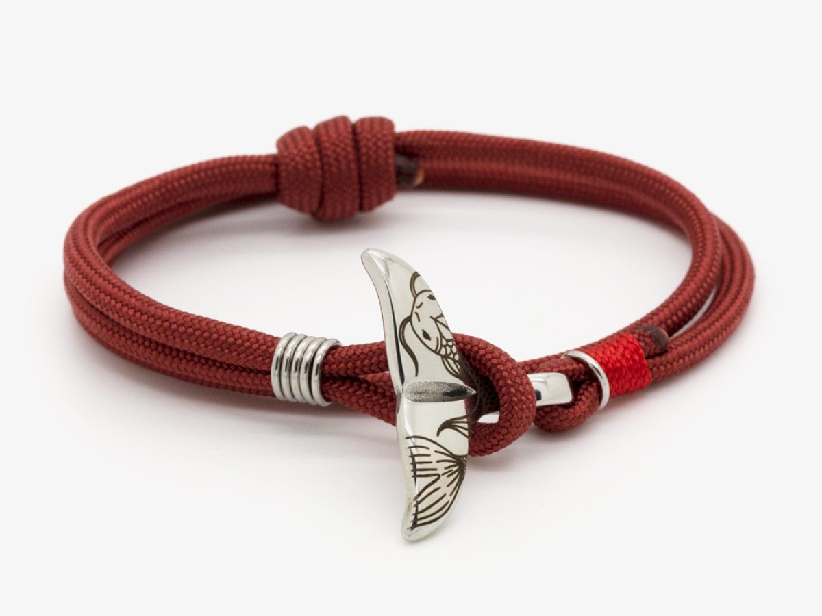 Bracelet Queue De Baleine Réglable En Corde Milan - Unisexe, Plusieurs Couleurs - Longueur Environ 65 Cm